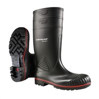 Dunlop Acifort Black Steel Toe Cap Unisex Safety Boots, UK 7, EU 40