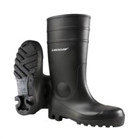 Dunlop Protomastor Black Steel Toe Cap Safety Boots, EU 36