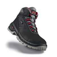 Heckel SUXXEED Black, Red Non Metal Toe Cap Unisex Ankle Safety Boots, UK 2, EU 35