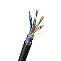 Belden Black Cat6 Cable F/UTP PVC Unterminated/Unterminated, 305m