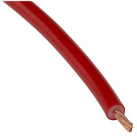 Staubli Red, 1 mm2 Hookup &amp;amp; Equipment Wire, 25m