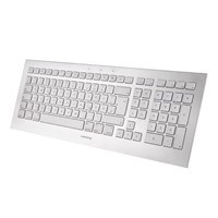 CHERRY Keyboard Wired USB Mac, QWERTZ Silver, White