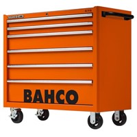 Bahco 6 drawer Stainless Steel (Top) Wheeled Roller Cabinet, 985mm x 501mm