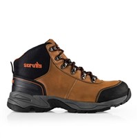 New Scruffs Assault Brown Steel Toe Cap Ankle Safety Boots, UK 10, EU 44, US 11
