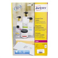 New Avery Transparent Address Label, Pack of 1200 Label, 25 Sheet