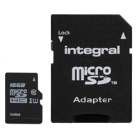 New Integral Memory 16 GB MicroSDHC Card Class 10, UHS-1 U1