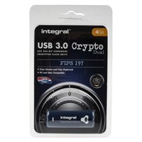 New Integral Memory 4 GB Crypto Dual197 Hardware Encrypted Flash Drive