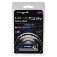 New Integral Memory 32 GB Crypto Dual197 USB Flash Drive