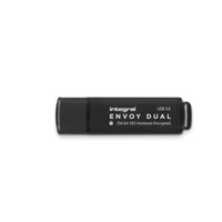 New Integral Memory 128 GB Crypto Envoy Dual197 USB Flash Drive