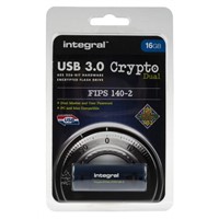 New Integral Memory 16 GB Crypto Dual USB Flash Drive