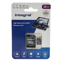 New Integral Memory 32 GB MicroSDXC Card Class 10, UHS-1 U1