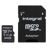 New Integral Memory 64 GB MicroSDXC Card Class 10, UHS-1 U1