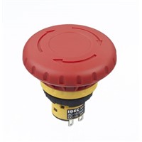 New Idec Emergency Button - 2NC, Pull or Turn, Push-to-Lock, 40mm, Mushroom Head