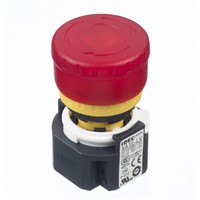 New Idec Emergency Button - 3NC, NO, Pull or Turn, Push-to-Lock, 29mm, Mushroom Head