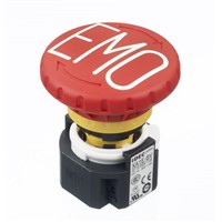 New Idec Emergency Button - 3NC, NO, Pull or Turn, Push-to-Lock, 40mm, Mushroom Head