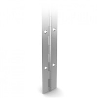 New Pinet Plain Aluminium Piano Style Hinge with a Knuckle Pin, 2000mm x 50mm x 1.5mm