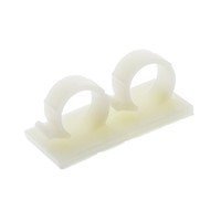 HellermannTyton Cable Clip Natural Self Adhesive Nylon Fixing Clip, 18mm Max. Bundle
