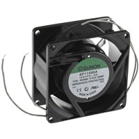 Sunon, 115 V ac, AC Axial Fan, 80 x 80 x 38mm, 39.1m3/h, 12W