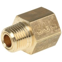 Legris LF3000 250 bar Brass Pneumatic Straight Threaded Adapter, NPT 1/8 Male To G 1/8 Female