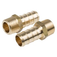 Legris Brass 3/4 in BSPT Male x 19 mm Barbed Male Straight Tailpiece Adapter Threaded Fitting