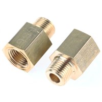 Legris LF3000 250 bar Brass Pneumatic Straight Threaded Adapter, R 1/8 Male To NPT 1/8 Female