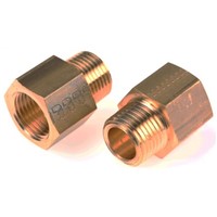 Legris LF3000 250 bar Brass Pneumatic Straight Threaded Adapter, NPT 1/2 Male To G 1/2 Female