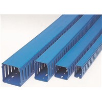 Betaduct Blue Slotted Panel Trunking - Open Slot, W25 mm x D50mm, L2m, PVC