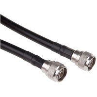 Radiall Male N to Male N RG214 Coaxial Cable, 50