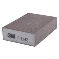 3M Aluminium Oxide Extra Fine Sanding Block 320  400 Grit, 100mm x 68mm x 26mm