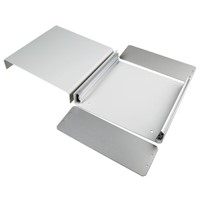 METCASE Unicase, Aluminium Project Box, Grey, 250 x 260 x 90mm
