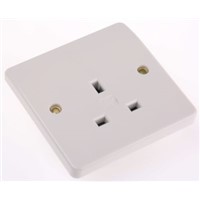 MK Electric MK white 1 Gang Plug Socket, 13A, Type G - British