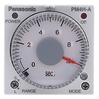 Panasonic Multi Function Timer Relay, 1 s  500 h, 24 V ac/dc