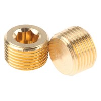 Legris Brass 3/8 in BSPT Male Straight Plug Threaded Fitting