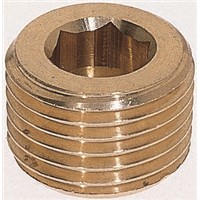 Legris Brass 1/2 in BSPT Male Straight Plug Threaded Fitting