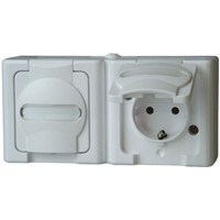 Kopp 16A White 2+E Pole Industrial Power Socket, 250V