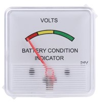 HOBUT Analogue Panel Battery Meter 24V, -20C to +40C, 8% Accuracy
