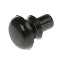 5.1mm Black Plain Nylon Snap Rivet, 3mm diameter, 1  2 mm Thickness