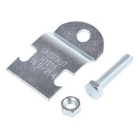 2 piece steel pipe clamp,19-21.4mm dia