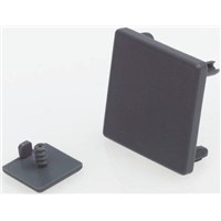 FlexLink Grey Polyamide Triangular End Cap 44 mm, 45 , Beam strut profile , Groove 11mm