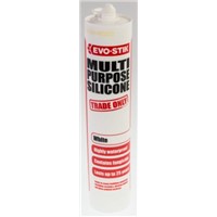 Evo-Stik 483439 White Silicone Sealant Paste 310 ml Cartridge