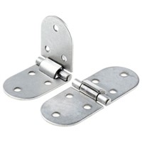 Savigny Stainless Steel Round Hinge, 30mm x 80mm x 1.5mm