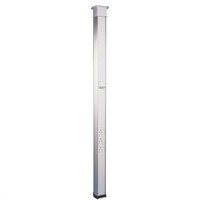 Schneider Electric White Power Pole Trunking, W100 mm x D85mm, L3.6m, Aluminium