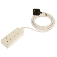 Masterplug 4m 2 Socket Type G - British Extension Lead