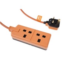 Masterplug 4m 2 Socket Type G - British Extension Lead