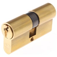 Vachette Brass Euro Cylinder Lock, 30 x 30mm