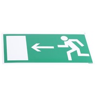 PET Fire Exit Left Non-Illuminated Emergency Exit Sign