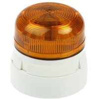 Klaxon Flashguard Amber LED Beacon, 11  35 V dc, Flashing, Surface Mount