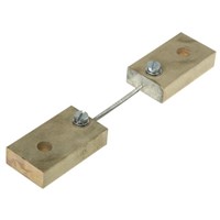 HOBUT Brass-Ended Shunt, 10 A, 60mV Output, 1 % Accuracy