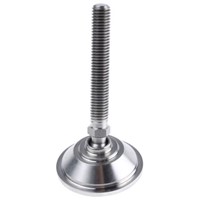 Nu-Tech Engineering Adjustable Feet A080/014 M12 75mm, 55mm Dia. Stainless Steel, Stainless Steel 1500kg Static Load