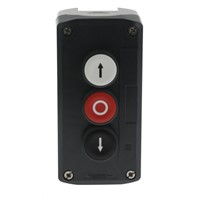 Schneider Electric XALD324 Enclosed Push Button - NO Polycarbonate Black, Red, White Yes